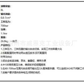 三档流量 REW-400 电动液压扳手泵 一拖二同步驱动螺栓预紧动力源