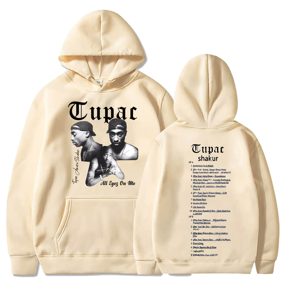 Tupac 2pac Sweatshirts Rapper Shakur Hoodies Hip Hop Rock Ov