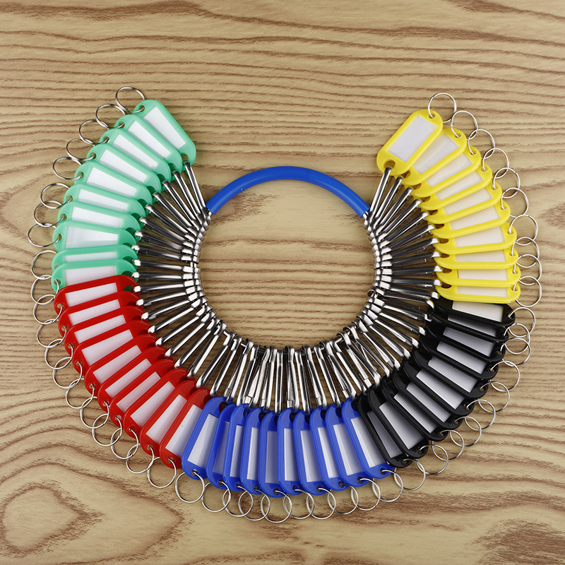 Creative Round Keychain with Numbered Rings for Organizing and Managing Rental Housing