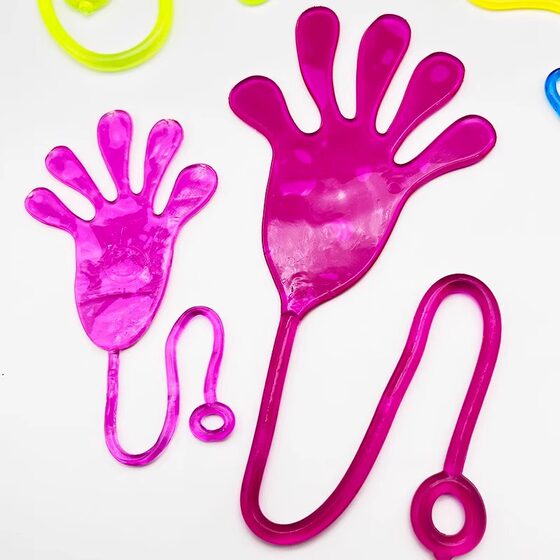 Sticky Hand Slap plus size Classic Nostalgic Toy Sticky Palm Sticky Wall Shake Sticky Soft Glue Elastic Decompression Toy