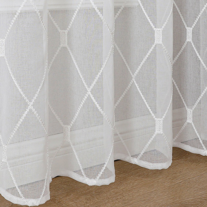 Transfronterizo Amazon bordado tela de rejilla de diamante / dormitorio / sala de estar / hotel / AliExpress / TEMU / un agente de venta