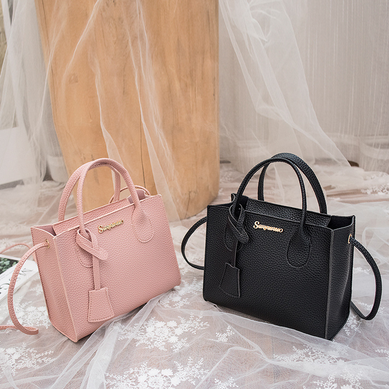 Bolso de mano de comercio exterior 2025 nuevo bolso de mujer de comercio exterior estampado litchi bolso de hombro bolso de mujer fábrica directa