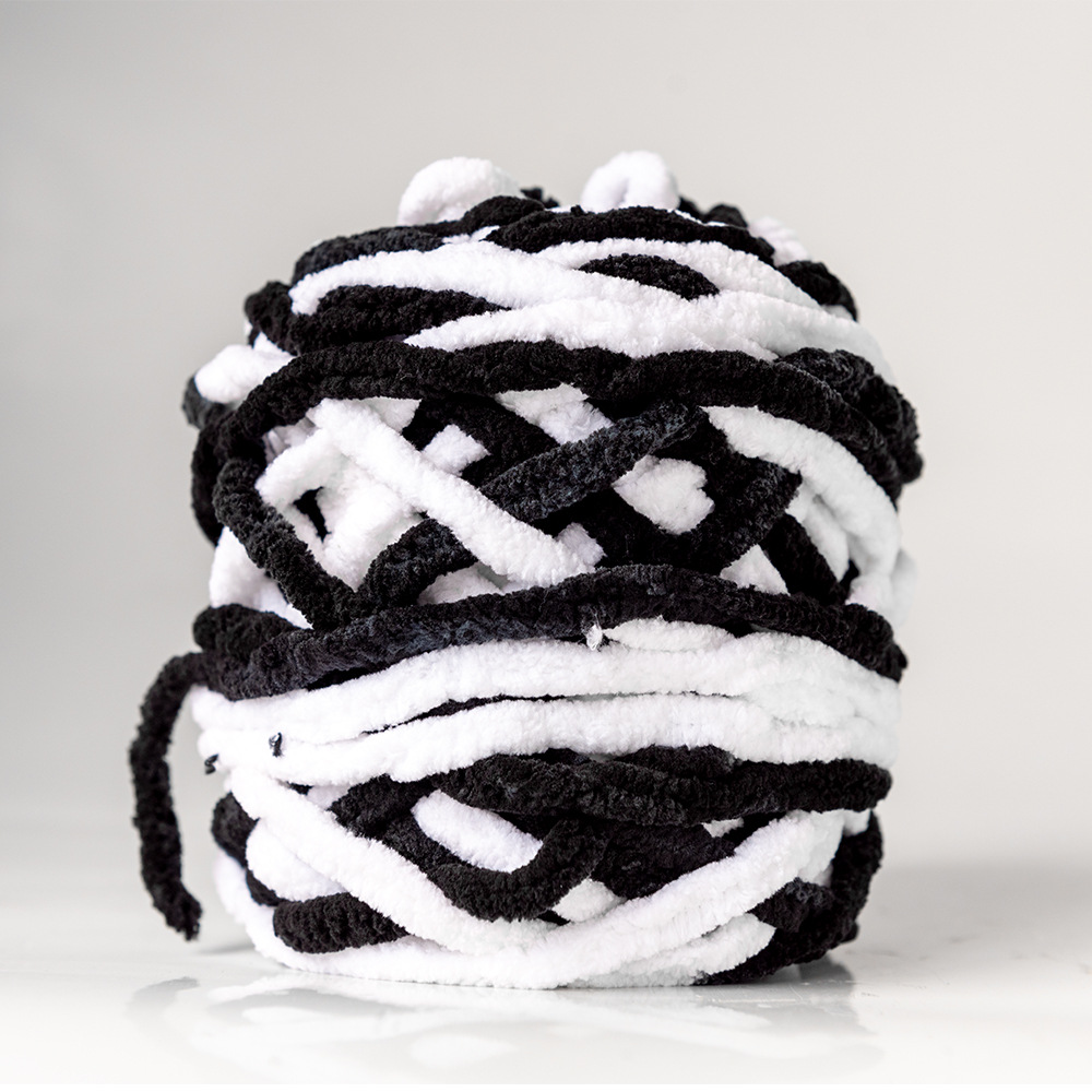 Hilo de la tira de hielo hilo de una sola hebra de lana gruesa bola de aguja hilo tejido a mano bolsa bufanda material de DIY Paquete de fábrica al por mayor