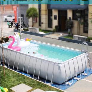 Bestway Bracket Swimming Pool Household Adult and Kidsren's Swimming Pool Outdoor Fish Pond Super Large Kidsren's Paddling Pool