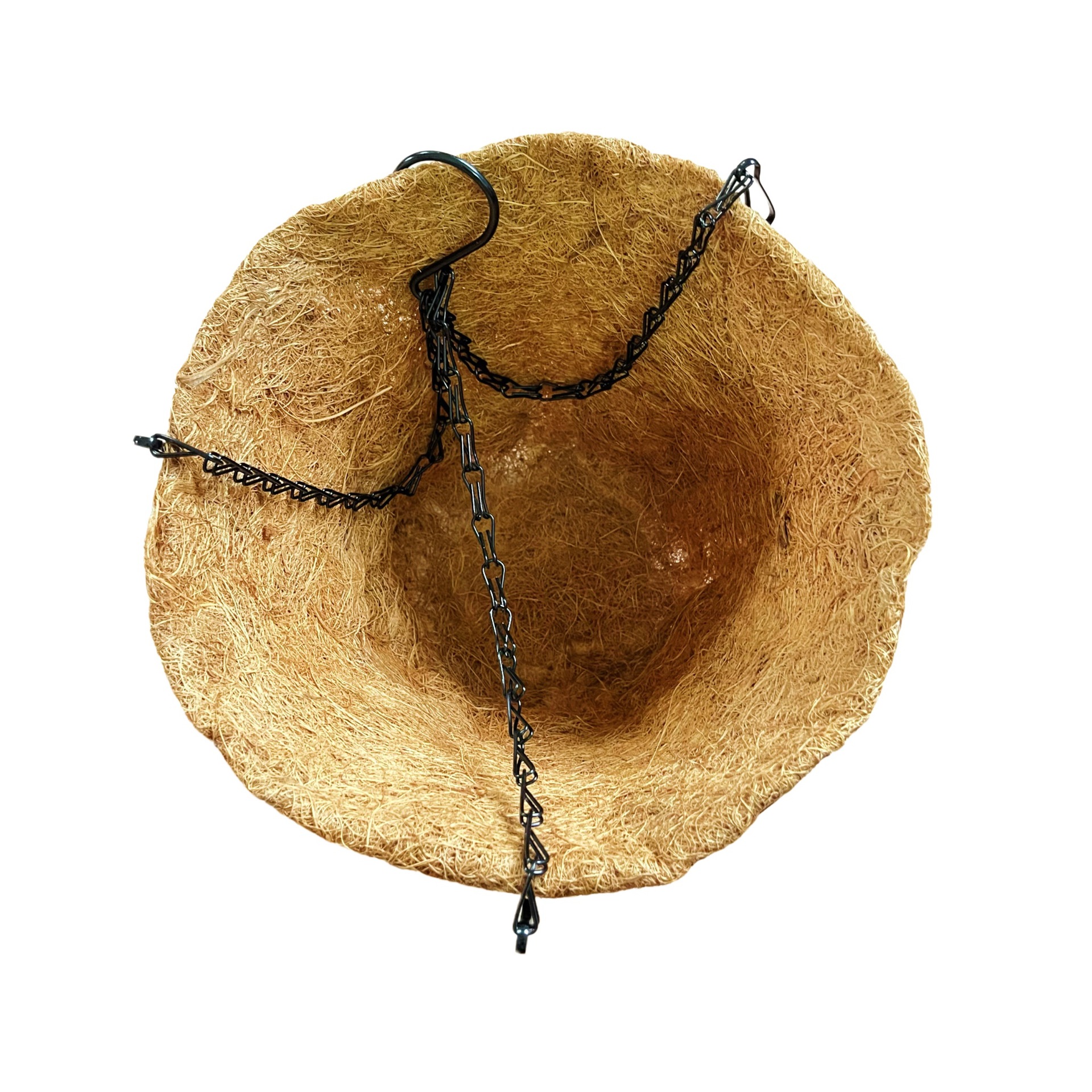 Fábrica directa de coco marrón colgar cestas de flores hierro forjado maceta colgar cestas colgar orquídeas comercio electrónico transfronterizo al por mayor image 4