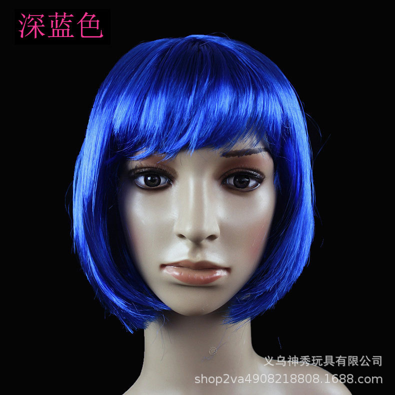 Fotografía de rendimiento apoyos de Halloween suministros de danza peluca conjunto de pelo estudiante pelo BOBO