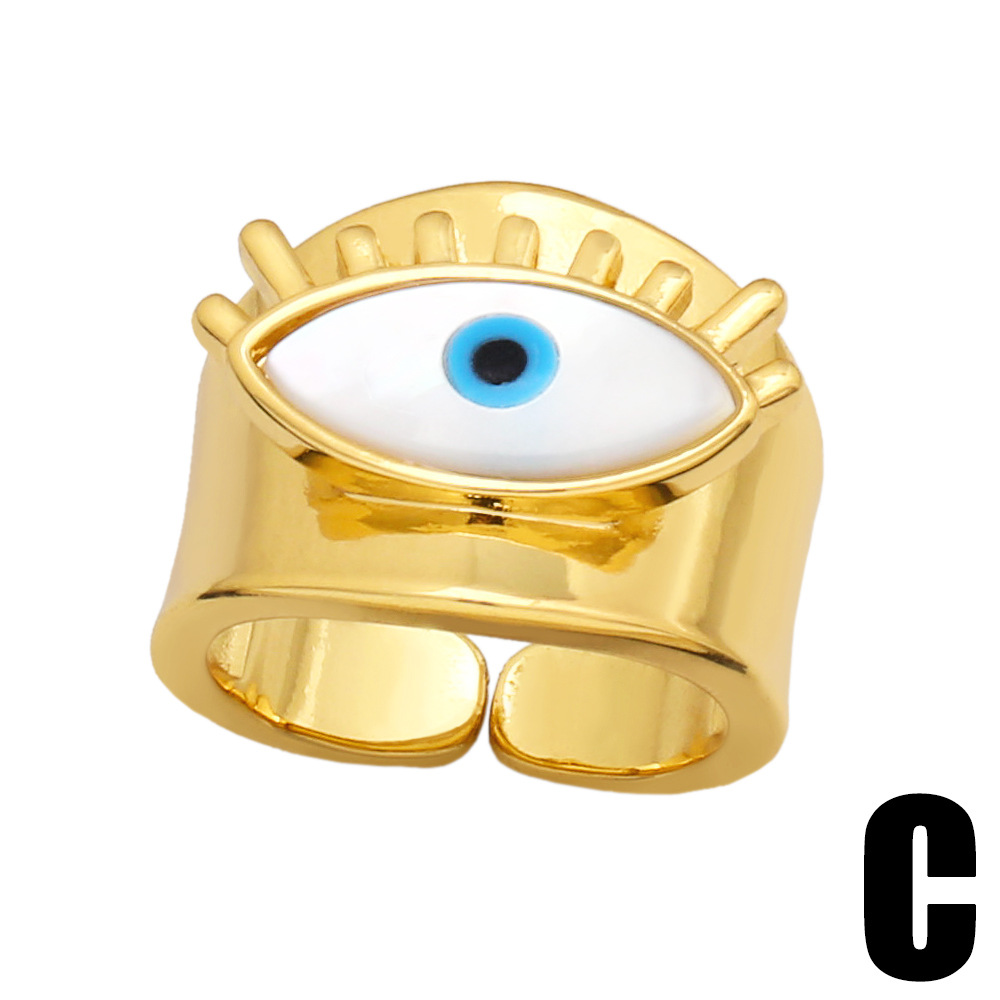 Fashion New Devilu0027s Eye Shaped Open Ring Jewelry Wholesale