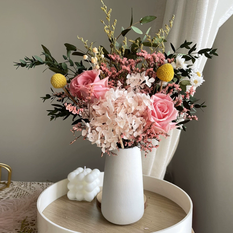 Мыло с розами, цветок, иммortalized, букет из сушеных цветов, популярные украшения, настоящие цветы, гипсофила, гортензия, хрустальная трава, украшение для дома