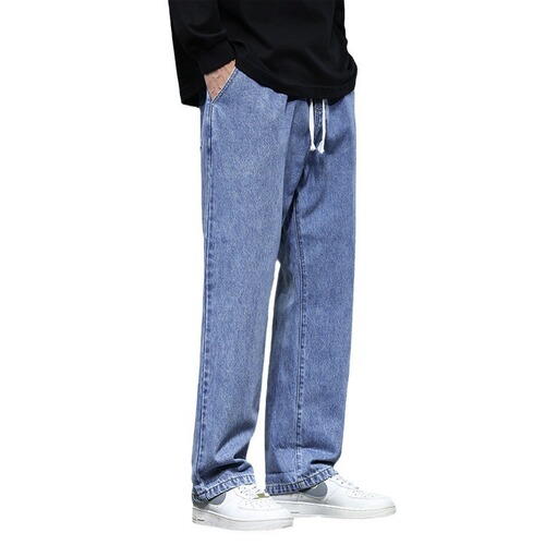 Men's Spring and Autumn 2025 New Trend Brand American Retro Loose Straight Leg Wide Leg High Street Casual Pants