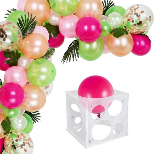 Transparent color detachable balloon box, balloon measurement box, balloon measuring scale, measuring tool