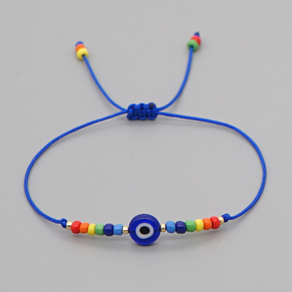 Simple Fashion Bohemian Ethnic Glass Beads Eyes Handmade Bracelet display picture 12