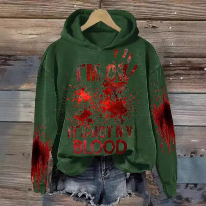 Cross-Border Wholesale Men's and Women's Halloween Digital Printing Loose Hoodies Sweatshirts Sports Jogging Long-Sleeved Jackets