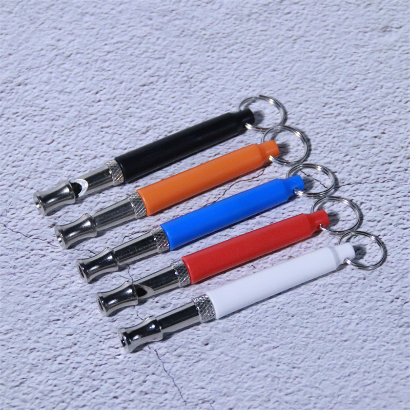 Silbato de perro Flauta de perro Metal Ultrasónico Cordón ajustable Instrumentos de entrenamiento de perros Suministros de entrenamiento de mascotas Flauta de perro Juguetes para perros