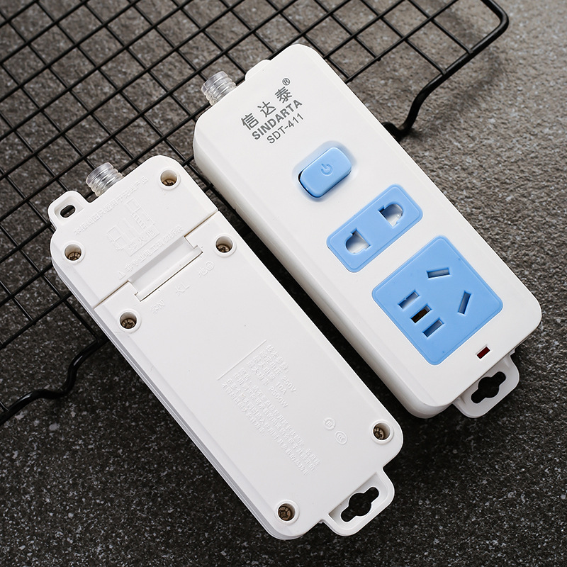 厂家批发无线插排接线板七孔开关不带线插座家用办公电源插线板