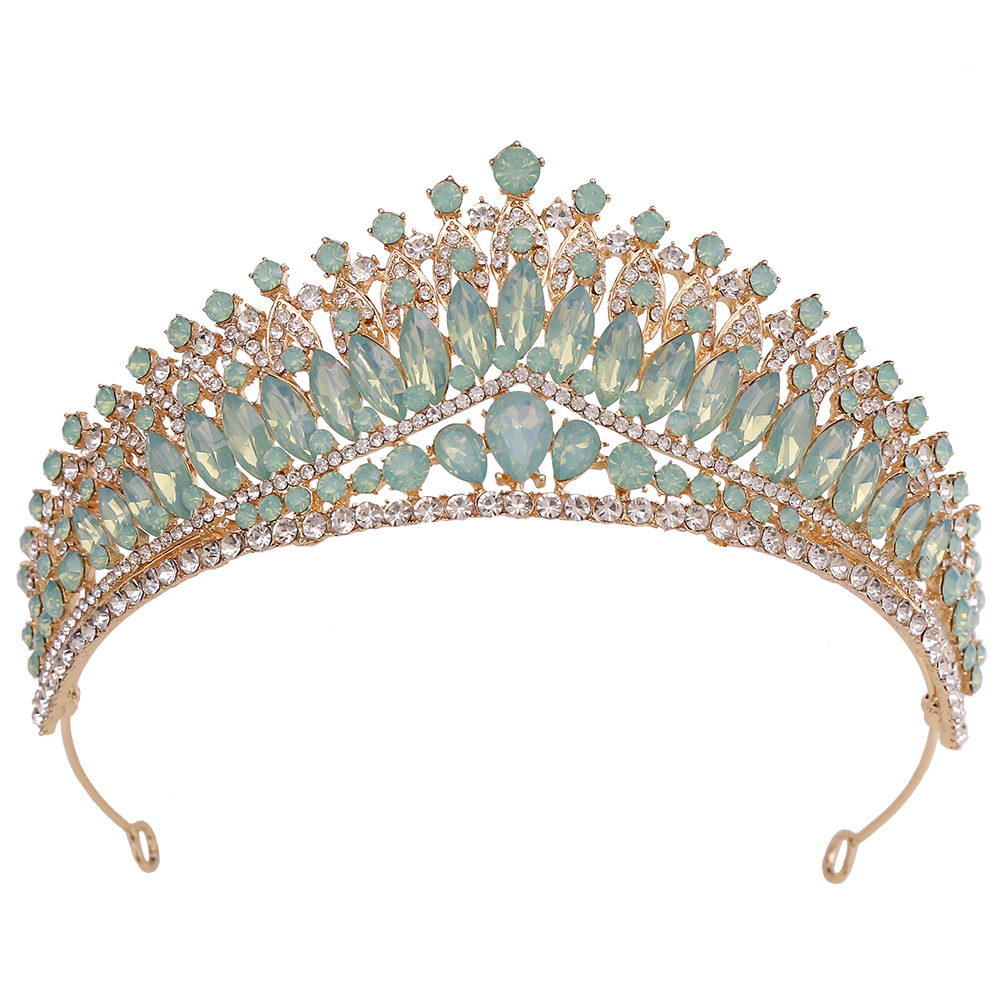 150g Weight Crown Hair Accessories Type 1 Piece Quantity Holiday, Wedding, Birthday Occasion Artificial Crystal, Alloy Material Crown Pattern Women's Gender Diamond Design Simple Style Style Simple Style Women's Crown Artificial Crystal Alloy Diamond Crown 41