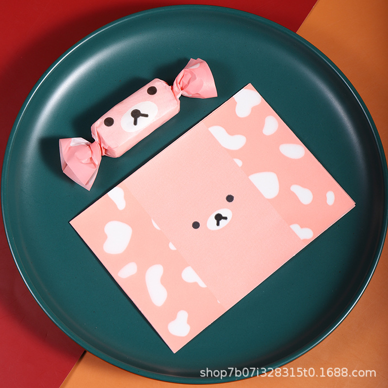 Papel de embalaje de papel de turrón embalaje de papel de caramelo embalaje de papel de turrón papel de caramelo de arroz glutinoso 100 piezas