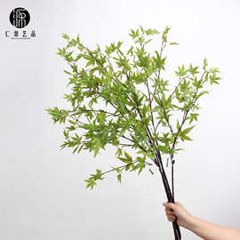 工厂直销 仿真植物红秋枫叶鸡爪枫 拍摄道具手工树叶装饰盆栽摆件