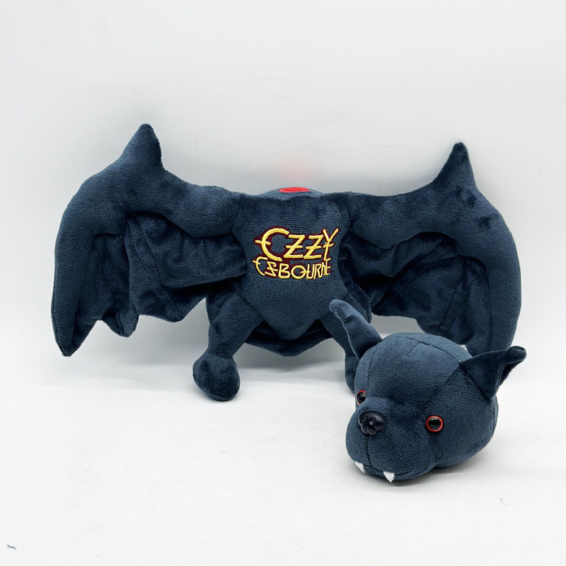 跨境新品Ozzy Osbourne Bat Plush 奥兹奥斯本磁吸蝙蝠玩偶公仔|undefined