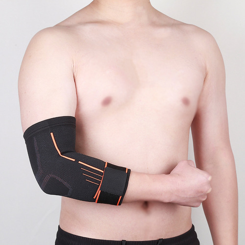 Outdoor sports compression band knit elbow pads breathable sweat-wicking band compression elbow sports knit accessories