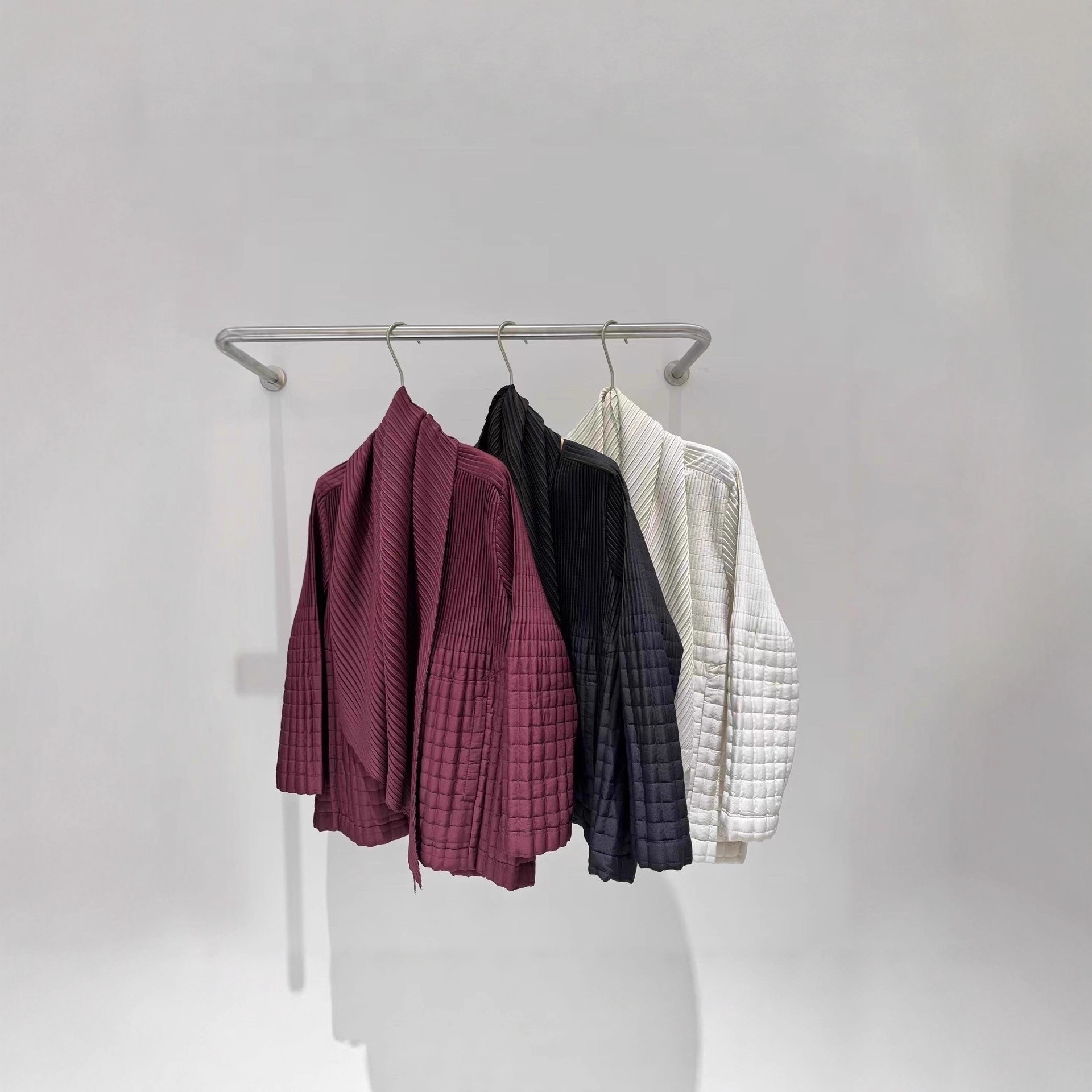 高级感褶皱棉衣外套女专柜同款冬季2025新款欧美外贸棉服跨境女装