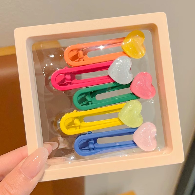 La dopamina color horquilla para niños niñas bebé lindo pelo roto flequillo clip frente clip lateral tocado