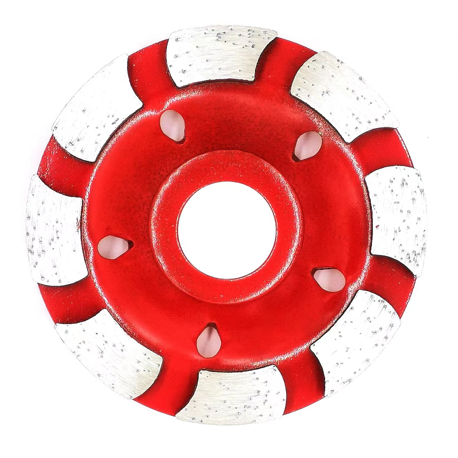 Rueda de diamante Disco de molienda de tipo tazón en stock Diente de doble fila Diente de turbina Diente de una sola fila Diente de granito Hormigón