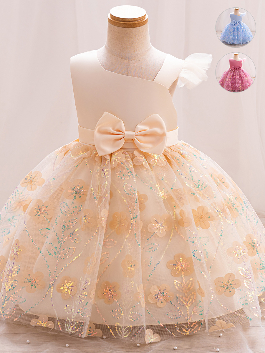 Hot Children's Princess Net Yarn Dress