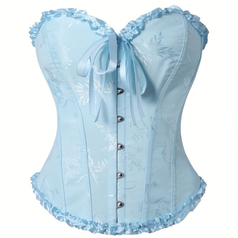 New European and American Palace Corset Fishbone Corset Lace Women's Tops Cross-Border Supply