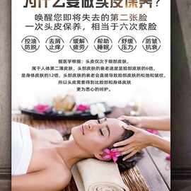 头疗的好处海报广告墙贴图挂图头道汤的功效挂画头疗养生宣传画姜