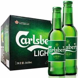 国产行货特醇嘉士伯啤酒330ml*24瓶嘉士伯啤酒夜场酒吧热销小啤酒