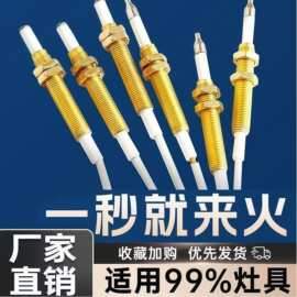 灶具维修配件带线燃气灶点火针感应针打火器万能带线铜针感应嵌入