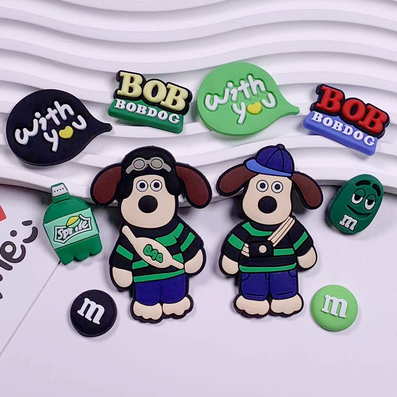 Рюкзак Собака Аксессуары DIY Чехол для телефона патч ПВХ мягкий клей щенок дырки для одежды сумка для хранения мультяшных украшений