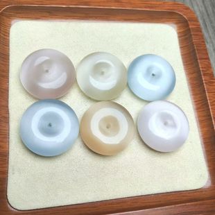 New Cat's Eye Stone Peace Buckle Pendant Women's Necklace Pendant Simple Fashion Gemstone Jade Peace Buckle