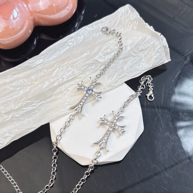 Huazi Kongtuo Cross Bracelet Niche High-End DIY Design Jewelry Accessories for Women Ins Style