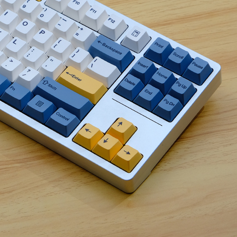 Apricot Yellow Color Simple Key Cap Original Height PBT Sublimation English Korean Mechanical Keyboard Key Cap MAC Compatible Apricot Yellow Color Simple Key Cap Original Height PBT Sublimation English Korean Mechanical Keyboard Key Cap MAC Compatible