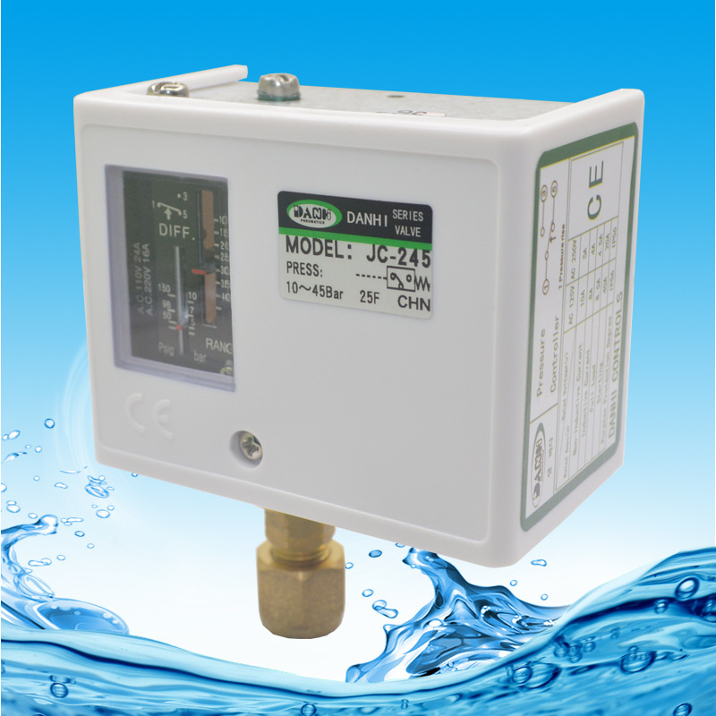 Danhai JC-245 High-Pressure Controller 45kg Adjustable Differential Pressure Switch Air Pressure and Water Pressure Control Regulator Danhai JC-245 High-Pressure Controller 45kg Adjustable Differential Pressure Switch Air Pressure and Water Pressure Control Regulator