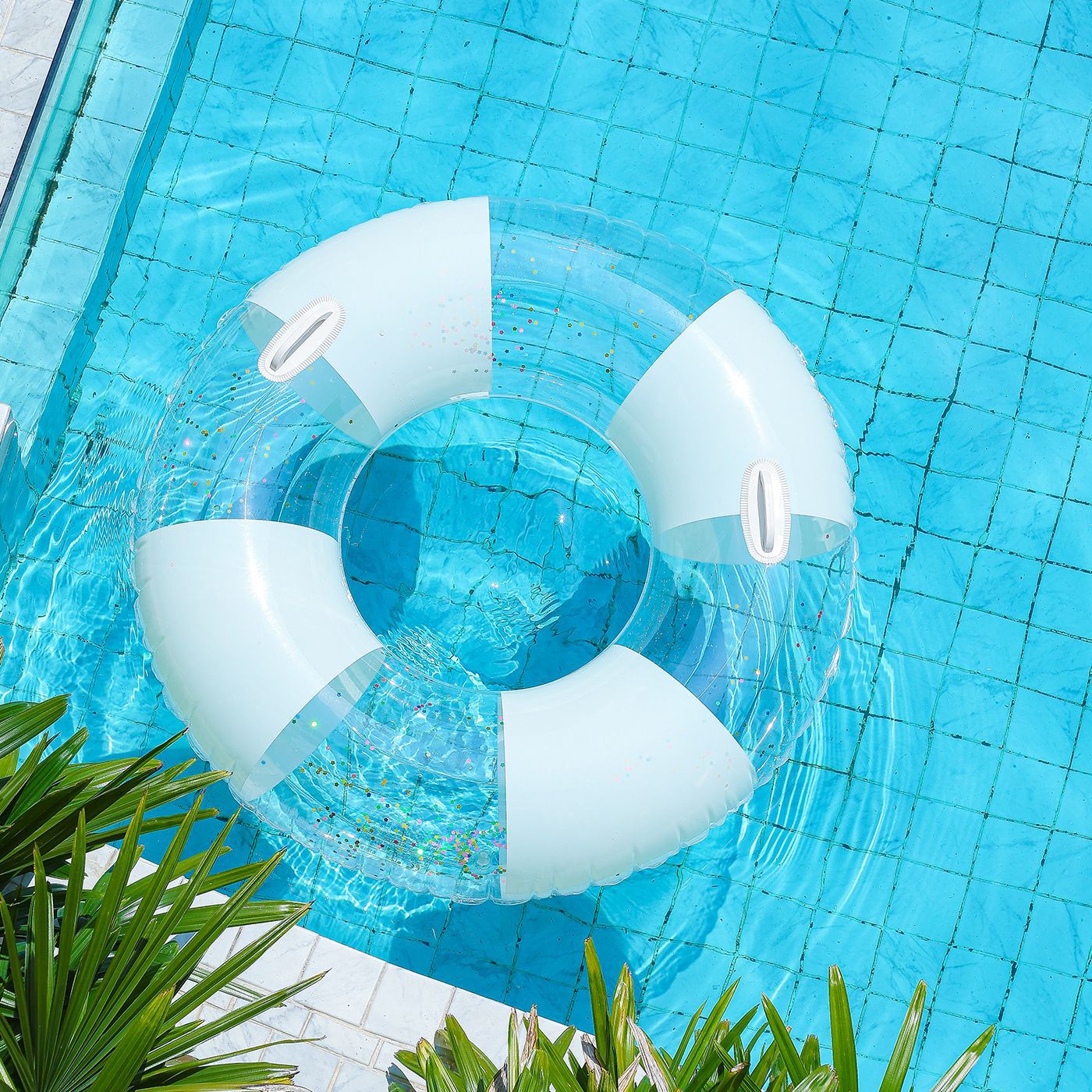 Anillo de natación para adultos con bolsas de aire dobles para hombres y mujeres con anillo de salvavidas anti-rollback para principiantes con anillo de flotación inflable en agua