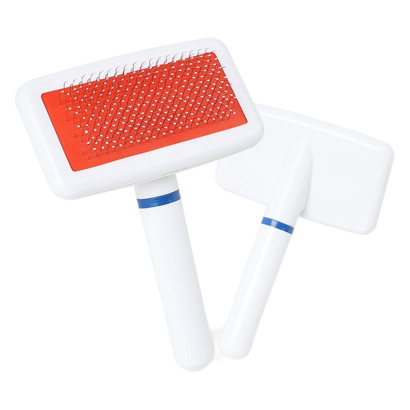 Fabricante de Peine de perro en stock mango blanco mascota clásico Venta caliente globo peine aguja peine Taotao pequeño peine blanco al por mayor