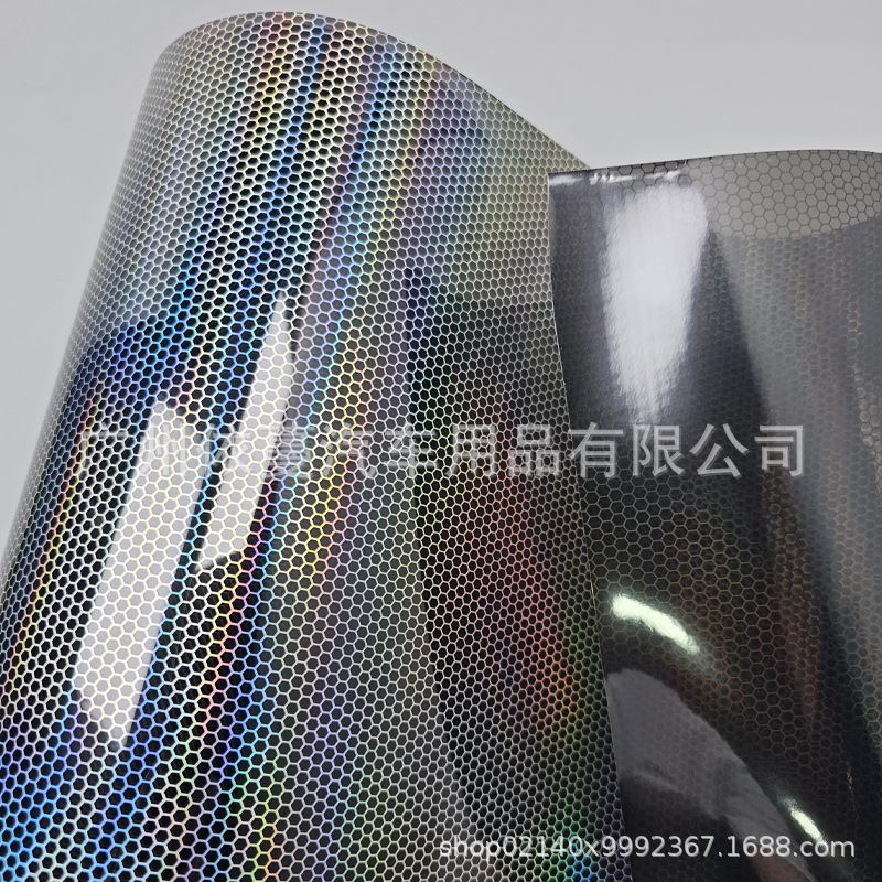 Car Color Changing Film 6D Honeycomb Diamond Light Film Colorful Color Changing Taillight Color Changing Film Laser Headlight Film Sticker