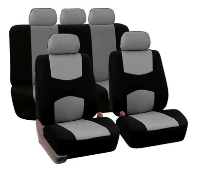 Seat cushion, seat cover, Universal Car Seat Covers - grey-2-piece-set-single-seat