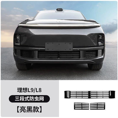 Automobile anti-insect net — Anti-Insect Net Modified with Three-Section - ideal-l9l8-special-three-section-insect-proof-net-glossy-black-model-non-destructive-installation