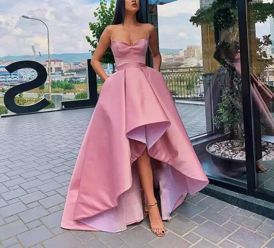 El Comercio exterior europeo y americano Amazon AliExpress deseo vestido de noche sexy tubo superior vestido de banquete simple Vestido de satén