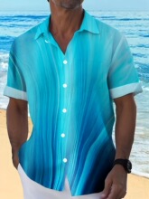 D 62991 Creative Loose Hawaiian Shirt �����������������