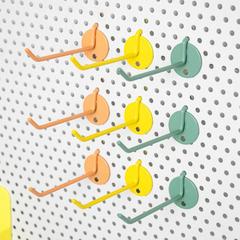 444Z wholesale hook hole board punch-free entrance hall punching stainless steel plate storage hole board accessories shelf hook