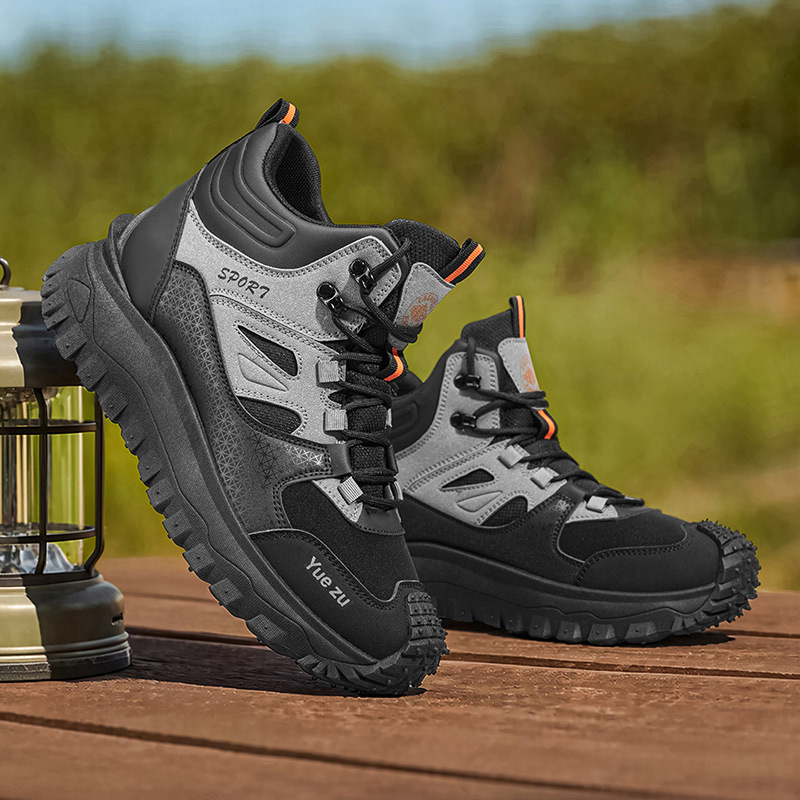 Plus-size men's functional hiking shoes, outdoor walking shoes, comfortable, breathable, wear-resistant, casual and versatile work shoes for men