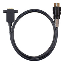 hdmi公转母延长线带固定双螺丝孔hdmi 高清线带耳朵螺丝孔锁机板