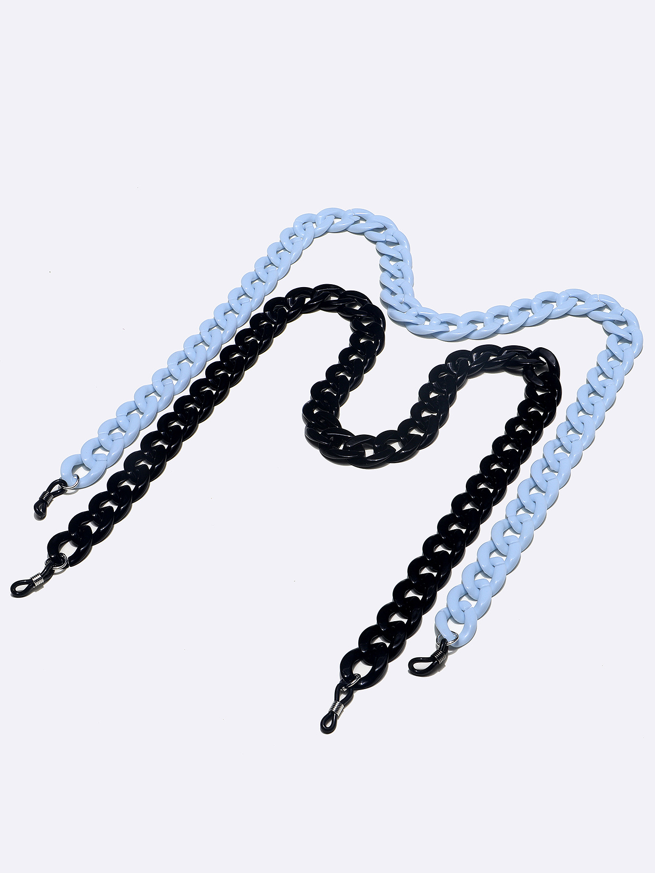 Simple Fashion Chain Acrylic Black Blue 2 Piece Glasses String Wholesale Nihaojewelry display picture 3