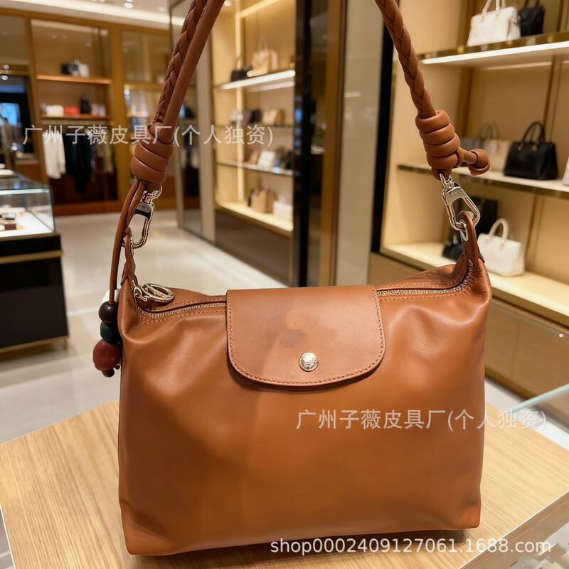 Longxiang New Beaded Hobo Large-Capacity Tote Bag Commuter Shoulder Satchel Versatile Women's Bag Dumpling Bag Armpit Bag