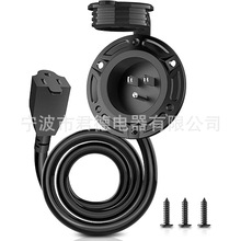 15����125V�����Դ���늚���^�Uչ���ɲ�����ˮNEMA5-15�Դ��