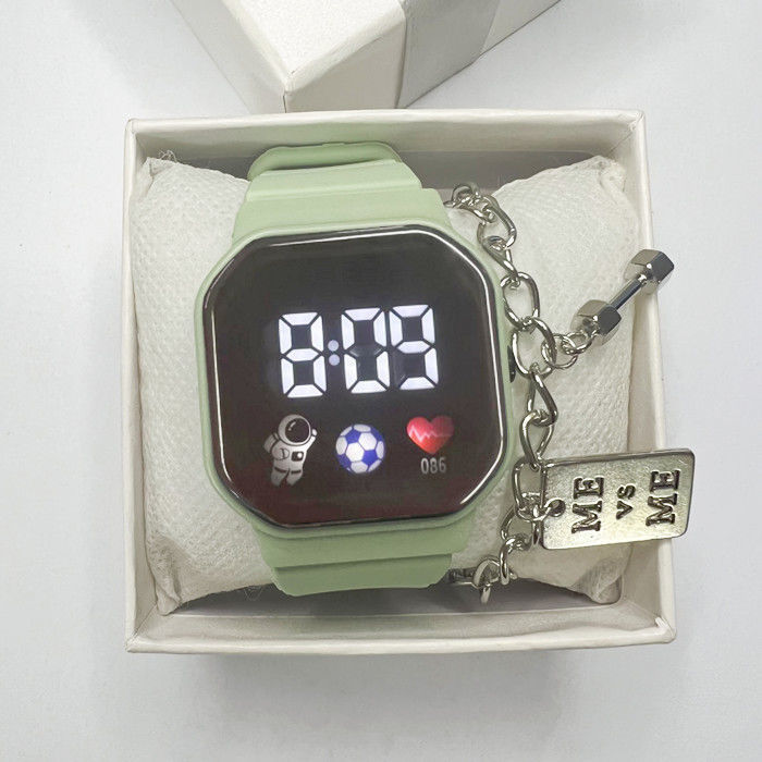 Reloj de astronauta LED con sentido de ciencia y tecnología, estudiantes de sexo masculino y femenino, reloj electrónico infantil impermeable de moda simple y de alto valor